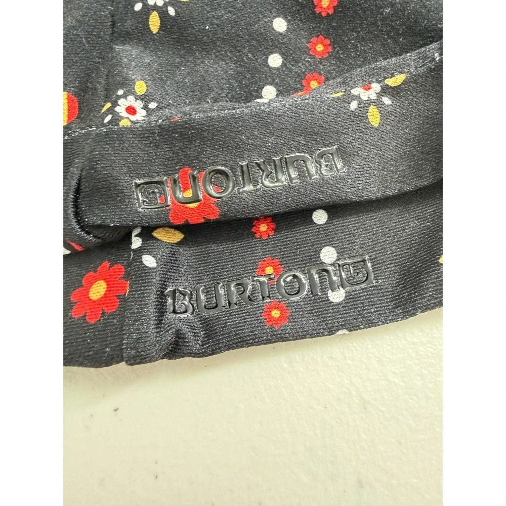 Burton Screen Grab Liner Gloves M/L Black Floral Matryoshka Doll
